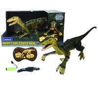 Lexibook, RC Raptor Control, Dinosaure télécommandé réaliste, Mouvements articulés, Rugissements, Effet Lumineux, Rechargeable, télécommande fossile incluses, DINO01LXB