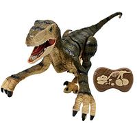 Lexibook – Dinosaure télécommandé Raptor DINO01 – Articulé, rugissements, télécommande fossile incluse