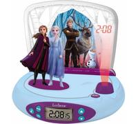 Lexibook - Réveil-projecteur Reine des neiges - Fonction Alarme et répétition Snooz - Veilleuse avec minuterie - Ecran LCD - Piles