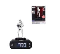 Lexibook, Réveil Star Wars Stormtrooper Sons Noir, RL800SW2LXB | Réveil Stormtrooper avec sons, figurine LED, écran LCD, fonction snooze et design pour enfants.