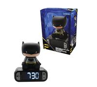 Lexibook - Réveil Veilleuse Batman, Horloge, Réveil pour garçon et Fille, Snooze, Couleur Noir - RL800BATLXB