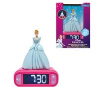 Lexibook - Réveil Veilleuse Disney Princess pour Enfant, Horloge, Réveil pour garçon et Fille, Snooze, Couleur Rose - RL800DPLXB