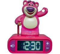 Lexibook Réveil-veilleuse Lotso Toy Story RL800TS1 – 6 sonneries, écran LCD rétro-éclairé, snooze
