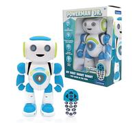 Lexibook ROB20EN Powerman Jr. Smart Interactive Reads in The Mind-Toy pour enfants danse, joue de la musique, questionnaire animal, télécommande garçon Robot-Vert/bleu (version Anglaise)