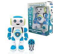 Lexibook,Robot Intelligent Powerman Junior éducatif et interactif,lit l'esprit, Danse,Joue de la Musique,répète Les Phrases,télécommande, Jouet à partir de 3Ans, version Espagnole Bleu/Blanc (ROB20ES)