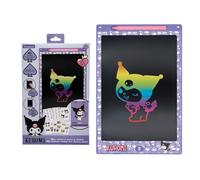 Lexibook, Sanrio Kuromi, Tablette à Dessins Kuromi e-Ink Multicolore 28 cm, Écran effaçable, Pochoirs Inclus, Idéal pour Dessin et écriture, Violet/Rose, CRT10HK1LXB