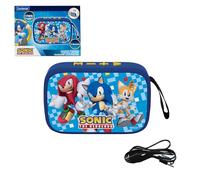 Lexibook, Sega Sonic The Hedgehog, Enceinte Portable Bluetooth, sans-Fil, USB-C, Carte SD/TF, Batterie Rechargeable, Bleu, BT018SNLXB