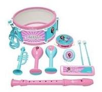 Lexibook - Ensemble musical Gabby et la Maison Magique - 7 instruments, rangement tambour, rose/bleu