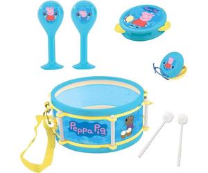 Lexibook - Set Musical Peppa Pig - 7 instruments - Rangement dans le tambour