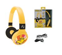 Lexibook, Snoopy Casque Bluetooth, HPBT010PNLXB | 2-en-1 Bluetooth et filaire, Volume limité, Serre-tête réglable, Jaune