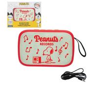 Lexibook, Snoopy Enceinte Bluetooth, BT018PNLXB | Sans fil, stéréo TWS, USB-C, carte SD/TF, Batterie rechargeable, micro intégré, Rouge beige