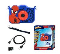 Lexibook, Spider-Man, Appareil Photo 4-en-1 pour Enfant avec Protection, Fonctions Photo, vidéo, MP3 et Jeux, 15 Cadres pour Personnaliser Vos Photos, Carte mémoire de 8 Go Incluse, DJ078SPLXB