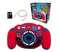 Lexibook, Spider-Man, Appareil Photo 4-en-1 pour Enfants, Fonction Photos et vidéos, Jeux, Carte SD de 32Go Incluse, DJ080SP