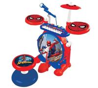 Lexibook Spider-Man Batterie Électronique Pour Enfant Jeu Musical Jouet Mixte Vrai Son Clavier 8 Notes Prise Pour Mp3 Si Ge Inclus Bleu Rouge K610sp