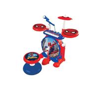 Lexibook Spider-Man Batterie Électronique Pour Enfant Jeu Musical Jouet Mixte Vrai Son Clavier 8 Notes Prise Pour Mp3 Si Ge Inclus Bleu Rouge K610sp