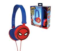 Lexibook, Spider-Man Casque Stéréo, HP010SPLXB | Sécurité enfants, Pliable, Réglable, Rouge/Bleu