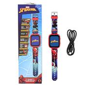 Lexibook, Spider-Man, Montre Appareil Photo Selfie, Écran Tactile HD, Appareil Photo 720p, Lecteur MP3, Haut-Parleur intégré, Dictaphone, Podomètre, 5 Jeux, Rouge/Bleu, DMW070SPLXB