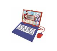 Lexibook Ordinateur éducatif Spider-Man JC598SPi1 – Bilingue FR/EN, 124 activités, Bleu/Rouge