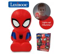 Lexibook - Spider-Man - Veilleuse de Poche LED pour Chambre d'enfants, Changement de Couleurs, lumière Douce, Bleu/Rouge, NLJ01SPLXB