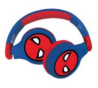 Lexibook Spiderman HPBT010SP - Écouteurs avec micro - sur-oreille - Bluetooth - sans fil, filaire - jack 3,5mm - bleu, rouge
