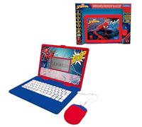 Lexibook, Spiderman, Ordinateur éducatif bilingue Néerlandais et Français, 164 Activités, Mathématiques, Jeux de logique, Mode Musique, Écran LCD, Rouge/Bleu, JC601SPi10LXB