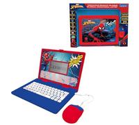 Lexibook, Spiderman, Ordinateur Portable Éducatif Bilingue Anglais et Français, 164 Activités, Mathématiques, Jeux de Logique, Mode Musique, Écran LCD, Rouge/Bleu, JC601SPi1LXB