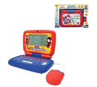 Lexibook, Spidey Bilingual Ordinateur Portable Parlant 40 Activités Ordinateur Apprentissage Anglais/Allemand 3 Histoires Animées, Mode de Lecture, Jeux et Musique, Bleu/Rouge, JC398SPi3LXB