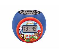 Lexibook, Spidey et Ses Amis extraordinaires, Réveil-projecteur avec Fonction Alarme et répétition Snooze, veilleuse avec minuterie, écran LCD, à Piles, RL977SP1