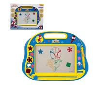 Lexibook, Spidey et Ses Amis extraordinaires, Tableau de Dessin magnétique Multicolore, Surface de Dessin réutilisable, Accessoires Inclus, Format A5, Bleu et Jaune, CRSP550LXB
