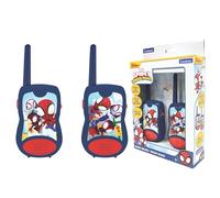 Lexibook, Spidey et Ses Amis extraordinaires, Talkie-Walkies 200m, Jeu de Communication pour Enfant, 2 canaux de Communication, Clip Ceinture, à Piles, Bleu/Rouge, TW12SP1, Taille unique