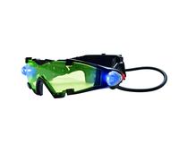 Lexibook, Spy Mission, Lunettes de Vision Nocturne Espion, lumières LED rétractables, Verres teintés Vert, Bandes élastiques Ajustables, Noir/Vert, RPSPY04