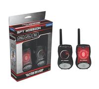 Lexibook, Spy Mission, Talkies-Walkies 200m, Jeu de Communication pour Enfant, 2 canaux de Communication, Clip Ceinture, Noir/Rouge, TW12SPY