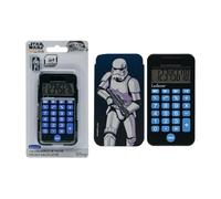Lexibook, Star Wars Calculatrice de Poche, C45SW | 8 chiffres, double alimentation, étui de protection, Bleu/Noir