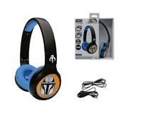 Lexibook, Star Wars Casque Bluetooth, HPBT010SW | 2-en-1 Bluetooth et filaire, volume limité 85dB, Réglable, Noir/Bleu
