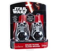 LEXIBOOK - Star Wars-The Clone Wars Darth Vader Jedi Yoda Garçon Walkie-Talkie - noir