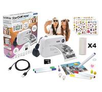Lexibook StarCAM Print, Appareil Photo avec imprimante instantanée, Fonctions Photo et vidéo, Carte Micro-SD 32Go et kit de Personnalisation des Photos Inclus, DJ150LXB