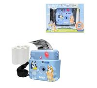 Lexibook, Starcam® Print, Pack caméra avec imprimante instantanée, Carte SD, 4 Rouleaux de Papier, dragonne, Protection 3D Bluey et kit de Personnalisation Inclus, Bleu, DJ130BYZLXB