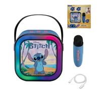 Lexibook, Stitch Enceinte Karaoké, BTC020D | Micro sans fil, Effets lumineux, Bleu
