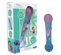 Lexibook Microphone lumineux Disney Stitch MIC80D – Haut-parleur, effets lumineux, bleu