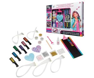 Lexibook, Studio d’Extensions de Cheveux CRA-Z-Art, 6 craies colorées, Extensions à décorer, Coloration et décoration Cheveux, Créativité stylisée, CRSS11