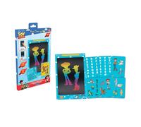 Lexibook, Tablette de Dessin éducative E-Ink Toy Story 11'' avec pochoirs, écran Sensible à la Pression, Bouton d'effacement et verrou, Design Ultra-Fin, Bleu, CRT10TSLXB