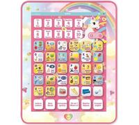 LEXIBOOK - Tablette Éducative Bilingue Licorne - Français, Anglais - Abécédaire Educatif Bilingue