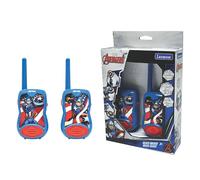 Lexibook, The Avengers, Talkies-Walkies 200m, Jeu de Communication, 2 canaux de Communication, Clip Ceinture, à Piles, Bleu/Rouge, TW12AV