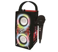 Enceinte Tendance Bluetooth® portable avec micro et effets lumineux The Voice noir TU