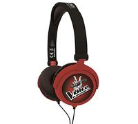 Lexibook- The Voice La Plus Belle Voix-Casque Audio stéréo, Puissance sonore limitée, Pliable et Ajustable, garçon et Filles, Rouge/Noir, HP015TV