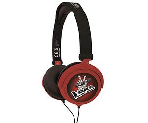Lexibook The Voice La Plus Belle Voix - Casque Audio stéréo, Puissance sonore limitée, Pliable et Ajustable, garçon et Filles, Rouge/Noir, HP015TV