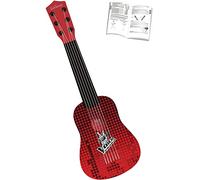 Lexibook, The Voice, Ma première Guitare Acoustique, 6 Cordes en Nylon, 53 cm, Guide d'apprentissage Inclus, Rouge/Noir, K200TV