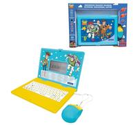 Lexibook, Disney Toy Story, Ordinateur Portable éducatif bilingue Anglais et français, 164 activités, Mathématiques, Jeux de logique, Mode Musique, Écran LCD, Bleu, JC601TSi1LXB