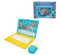 Lexibook, Toy Story, Ordinateur Portable éducatif bilingue, Anglais et Italien, 164 activités, mathématiques, Jeux de logique, Mode Musique, Grand écran LCD, Bleu, JC601TSi5LXB