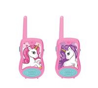 Lexibook - Talkies-walkies Licorne TW12UNI - Portée 200 m, 2 canaux, clip ceinture, rose, à piles